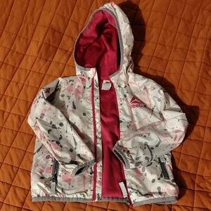 Pink Reebok Raincoat/Wind Breaker